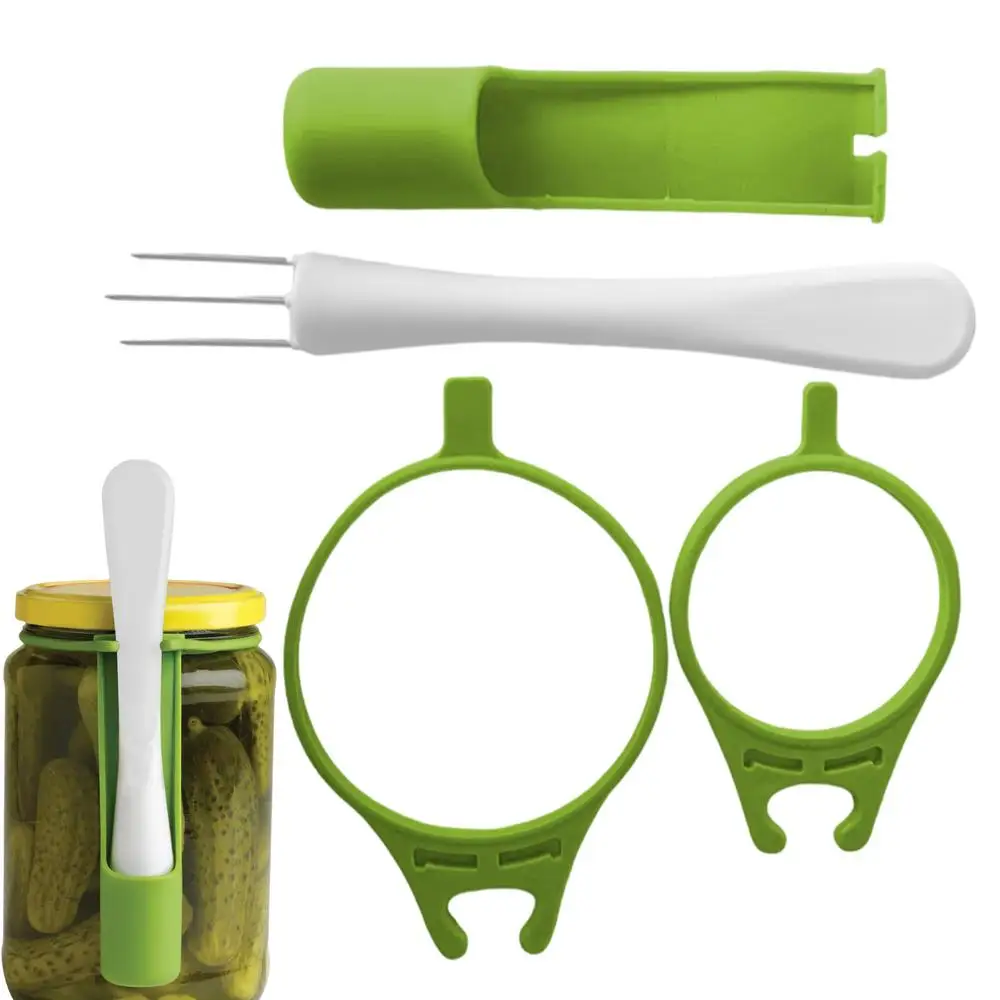Pickle Jar Fork Multifunction Pickle Picker Long Handle Olive Fork Grabbing Tool Food Grabber Pickle Accessories for Home