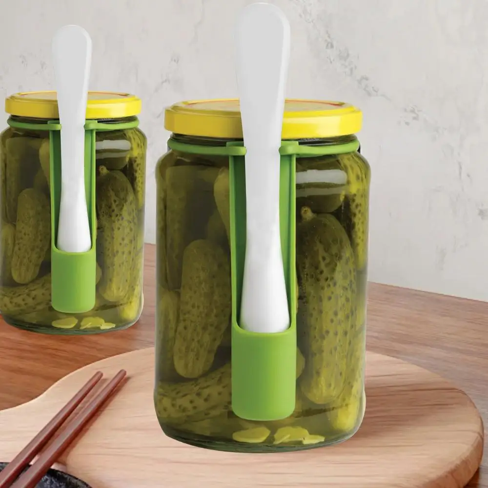 Pickle Jar Fork Multifunction Pickle Picker Long Handle Olive Fork Grabbing Tool Food Grabber Pickle Accessories for Home