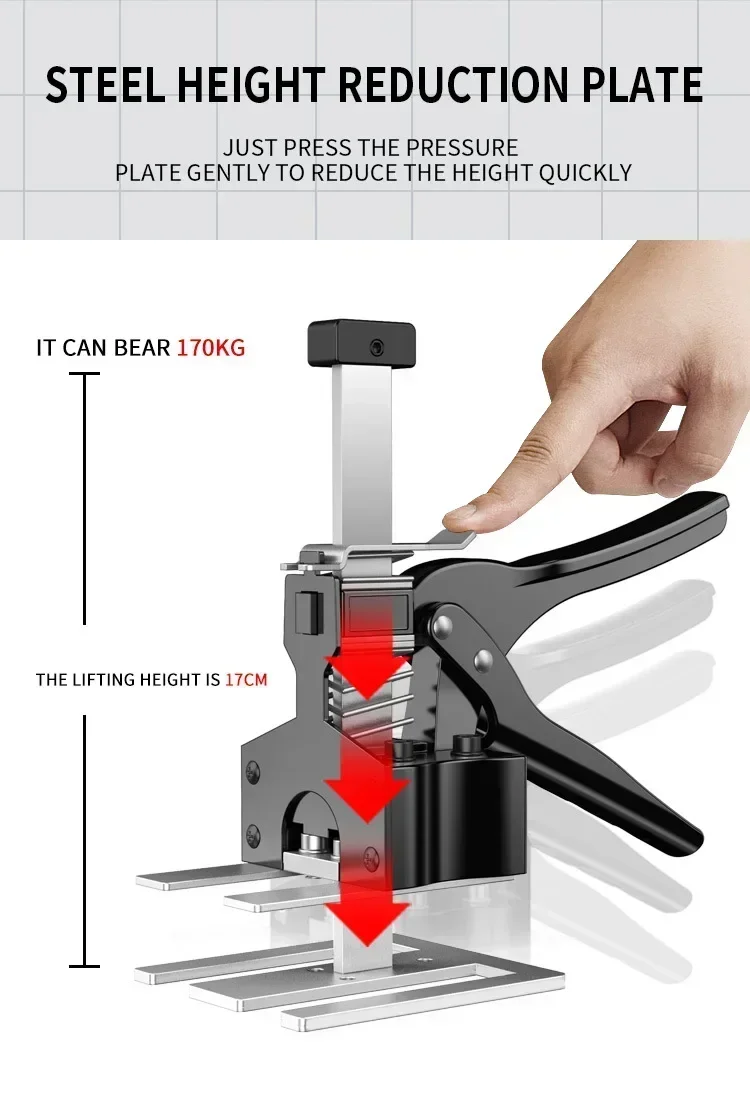 Hand Lifting Tool Labor-Saving Arm Jack Door Panel Drywall Lifting Cabinet Board Lifter Tile Height Adjuster Elevator Tool