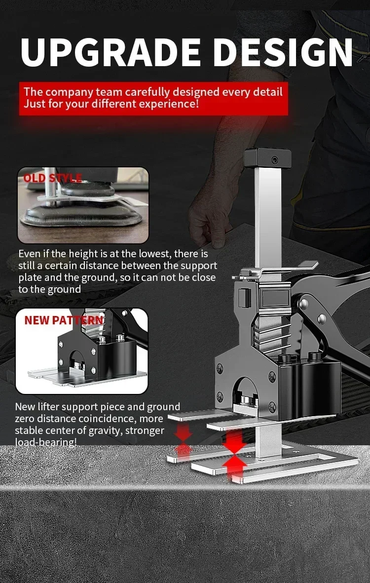 Hand Lifting Tool Labor-Saving Arm Jack Door Panel Drywall Lifting Cabinet Board Lifter Tile Height Adjuster Elevator Tool