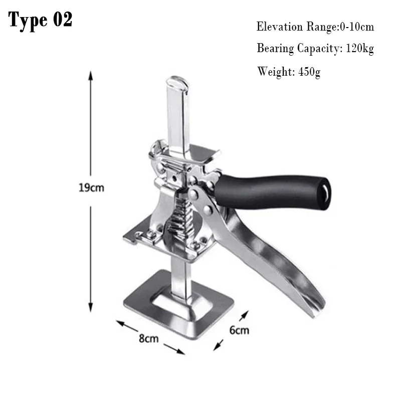 Hand Lifting Tool Labor-Saving Arm Jack Door Panel Drywall Lifting Cabinet Board Lifter Tile Height Adjuster Elevator Tool