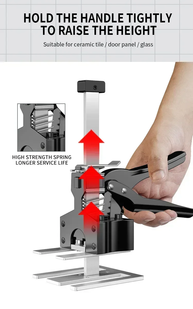 Hand Lifting Tool Labor-Saving Arm Jack Door Panel Drywall Lifting Cabinet Board Lifter Tile Height Adjuster Elevator Tool