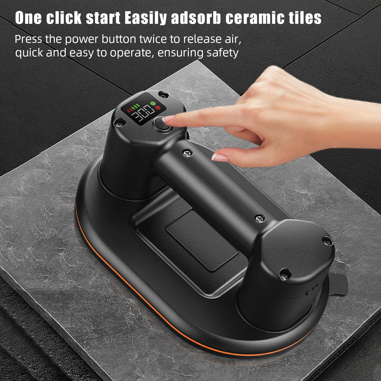 300KG Load Heavy-Dumb Smart Display wide Electric Vacuum Suction Cup Glass Tile life fter mAh Vacuum Suckers faculting Tool