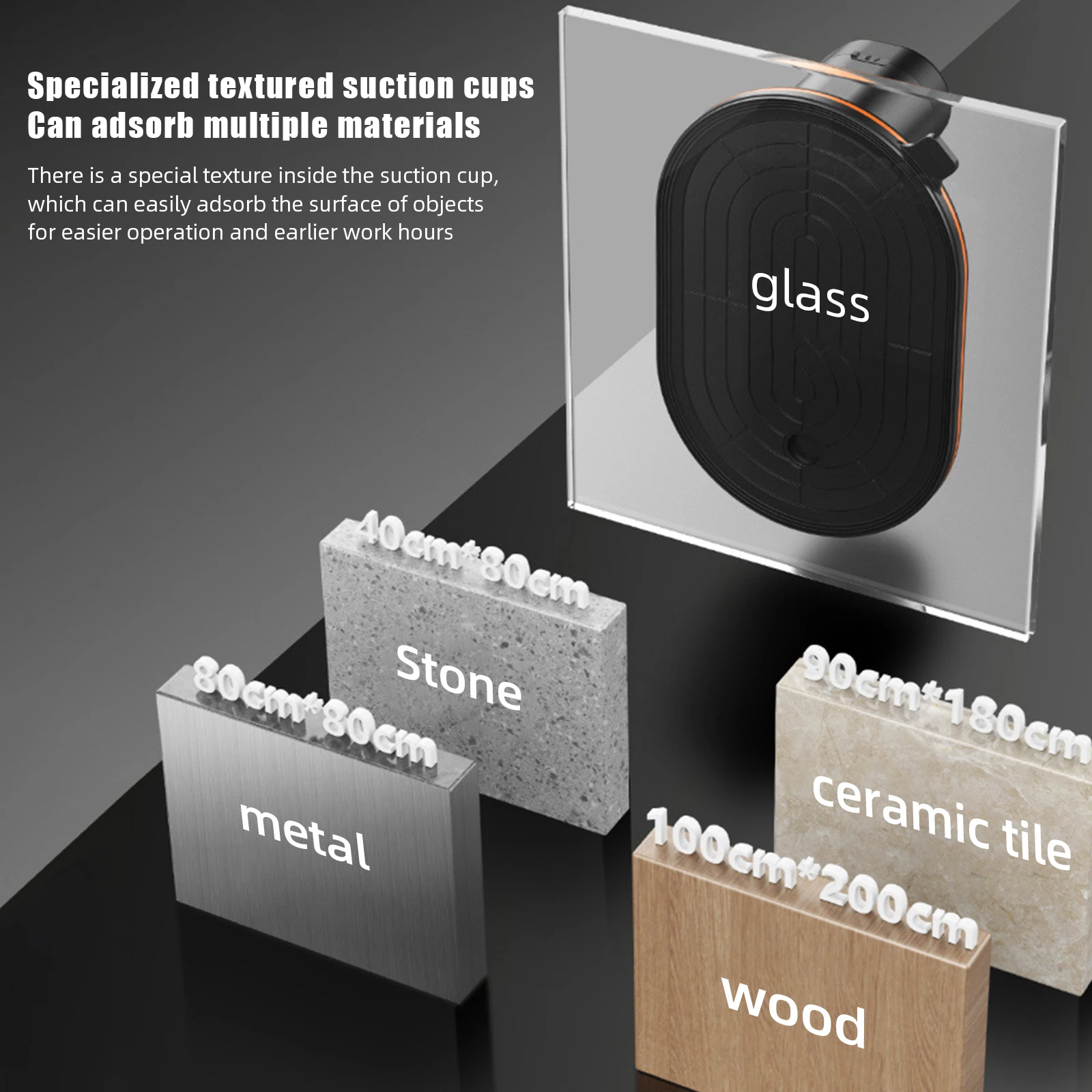 300KG Load Heavy-Dumb Smart Display wide Electric Vacuum Suction Cup Glass Tile life fter mAh Vacuum Suckers faculting Tool