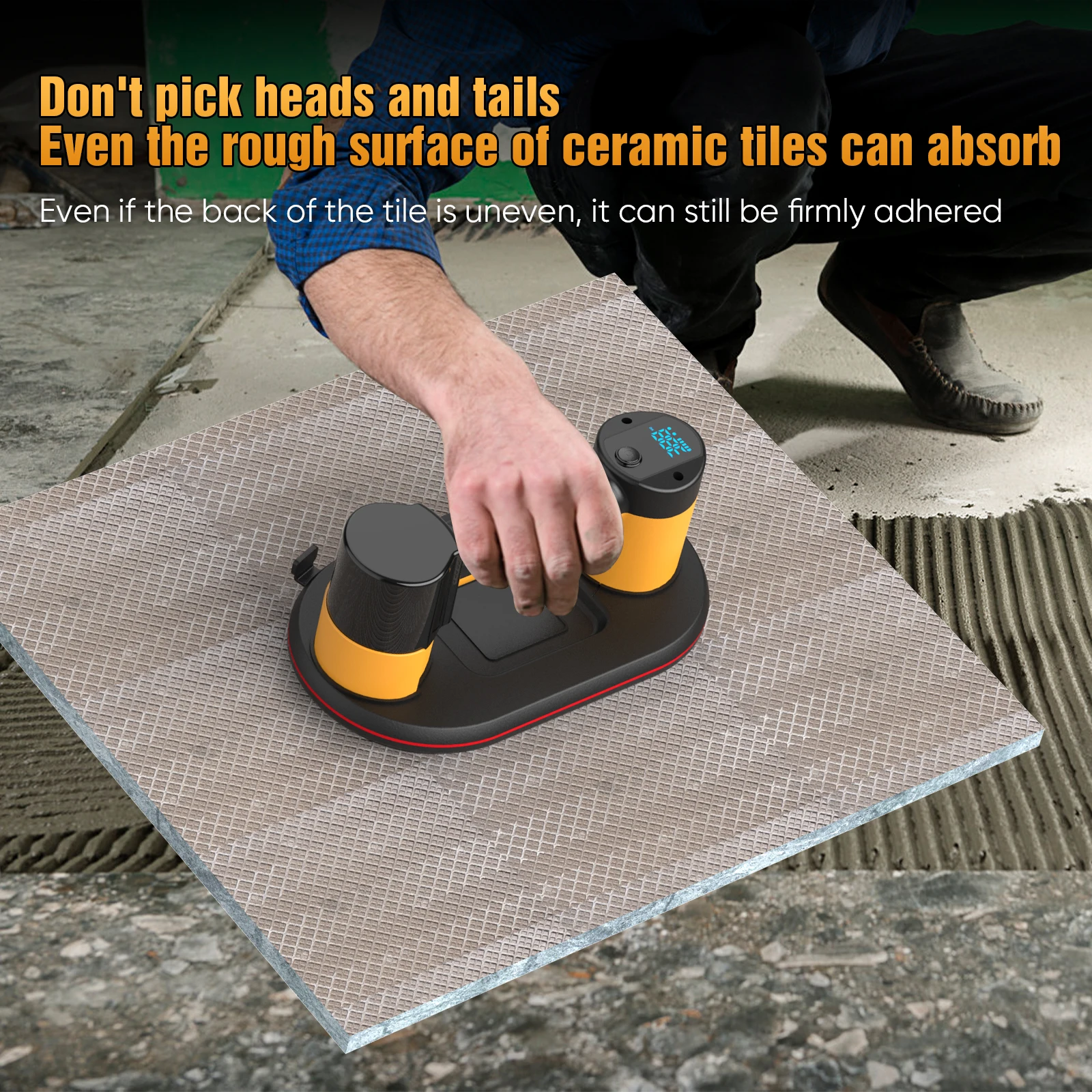 New Intelligent Display Industrial Grade Electric 300KG Vacuum Suction Cup Load Heavy Duty Granite Tile Glass Lifter Dual motors New Intelligent Display Industrial Grade Electric 300KG Vacuum Suction Cup Load Heavy Duty Granite Tile Glass Lifter Dual motors