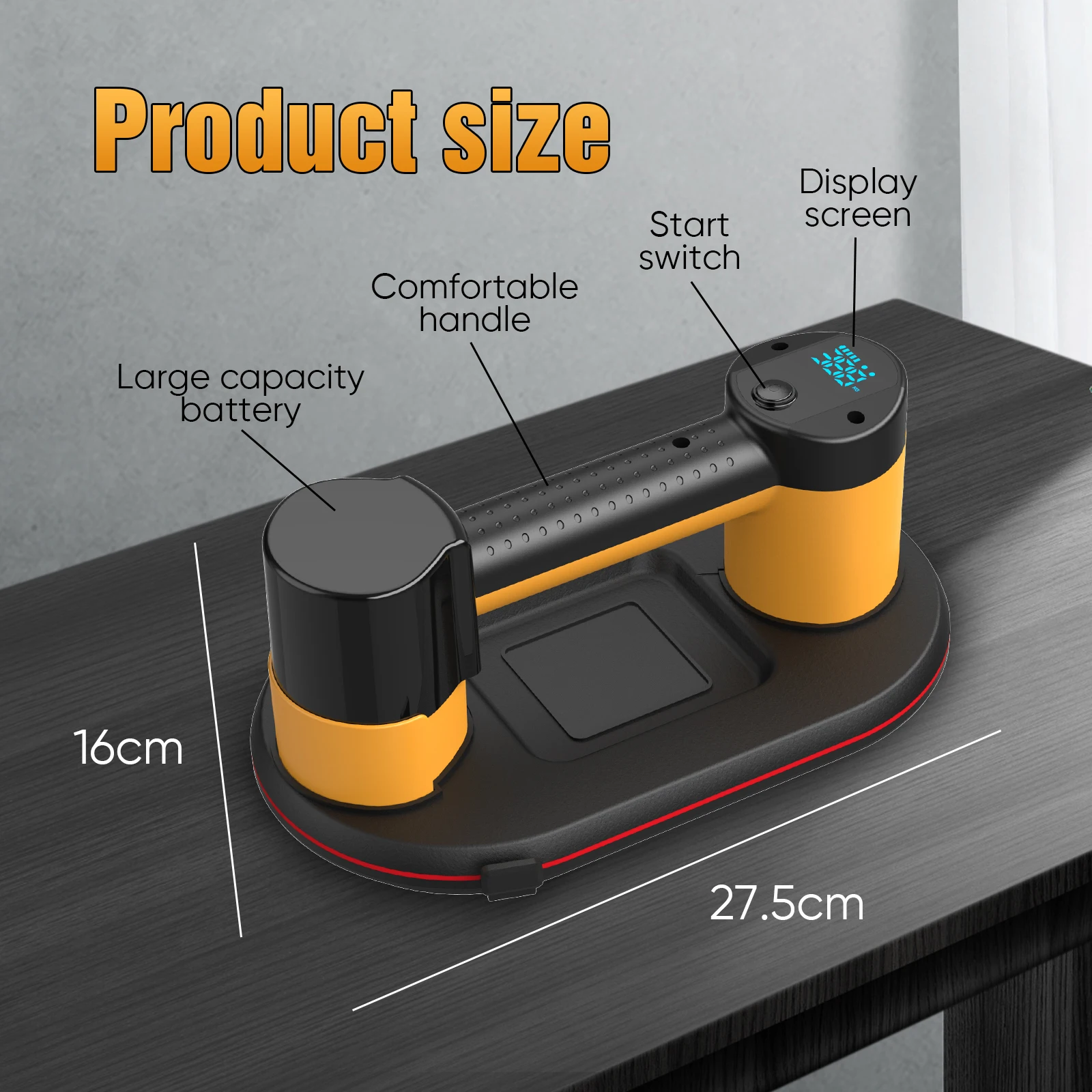 New Intelligent Display Industrial Grade Electric 300KG Vacuum Suction Cup Load Heavy Duty Granite Tile Glass Lifter Dual motors New Intelligent Display Industrial Grade Electric 300KG Vacuum Suction Cup Load Heavy Duty Granite Tile Glass Lifter Dual motors